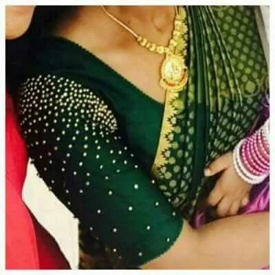 Latest Maggam work blouse designs 2019, picture 3
