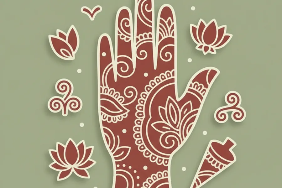 Illustration for 25 Simple Mehandi Designs | Simple Mehndi Designs