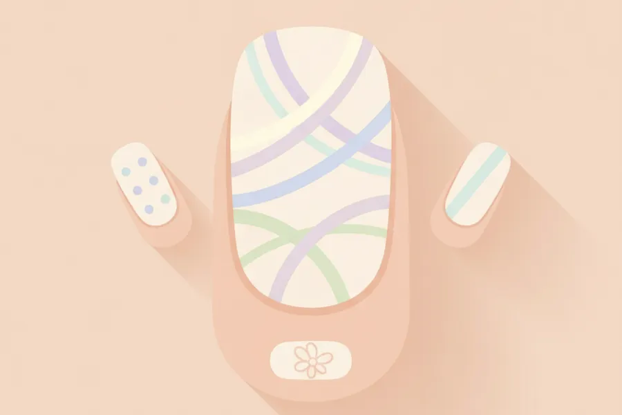Illustration for 25 Top Nail Art Designs for Beginners