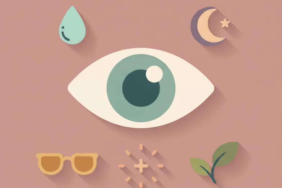 Illustration for 5 Eye Care Tips for Beautiful Eyes