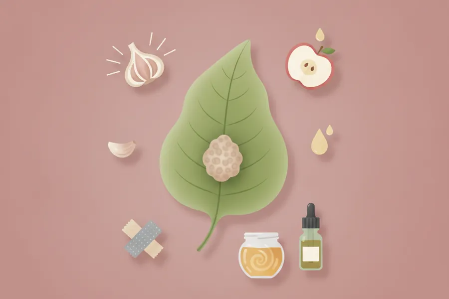 Illustration for 5 home remedies to get rid of warts