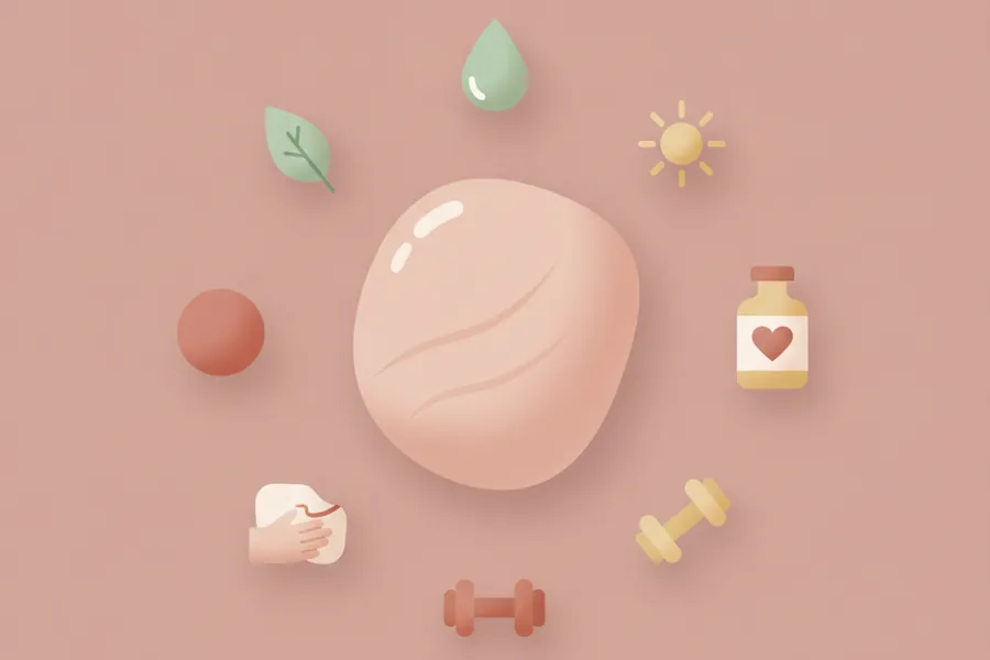 Illustration for 6 Key Tips To Getting Rid of Your Stretch Marks