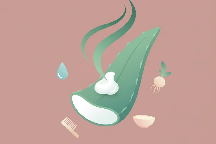 Illustration for Aloe Vera Good for Hair: How to Use Aloe Vera for Hair Growth