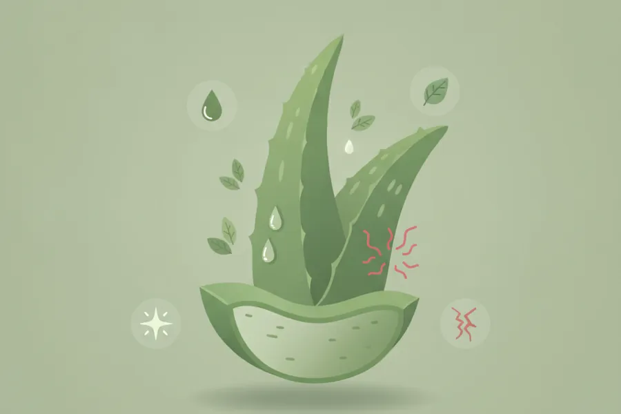 Illustration for Benefits of Aloe Vera on Face and Side Effects to Beware