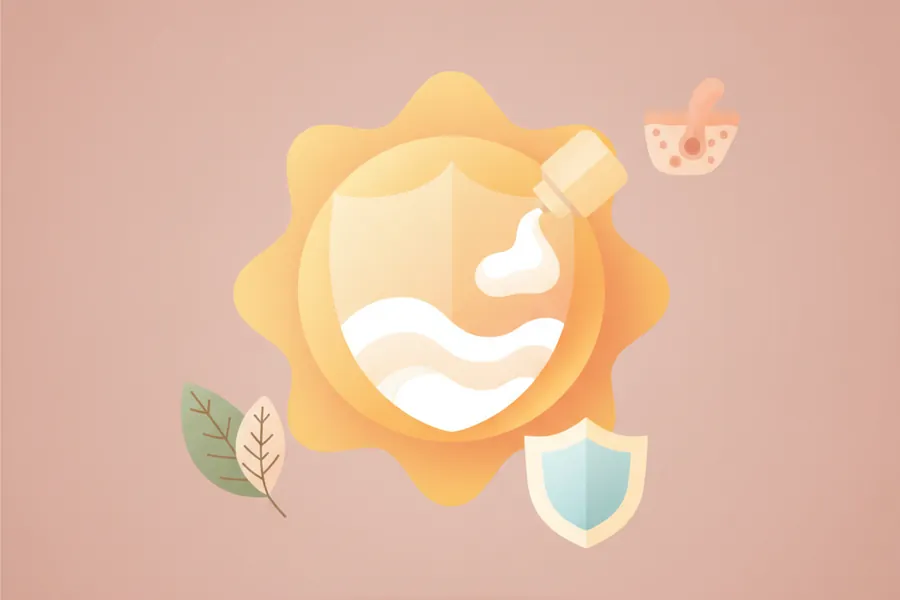 Illustration for Can You Tan With Sunscreen and What SPF Should You Use?