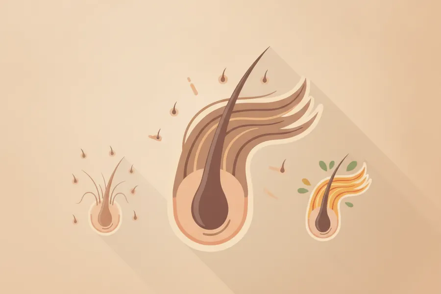 Illustration for Creatine Hair Loss Before and After Results to Expect