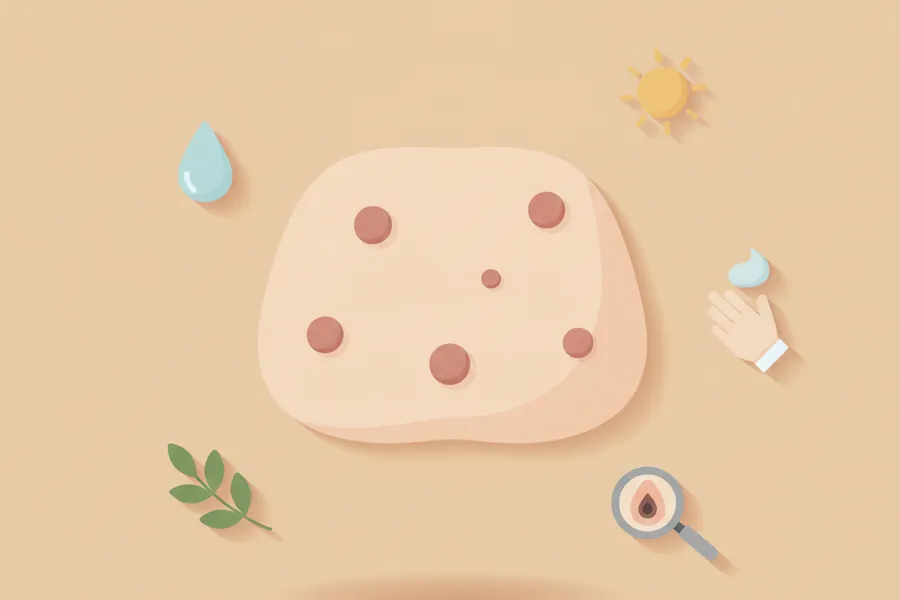 Illustration for Forehead Bumps and Pimples Causes and How to Treat?
