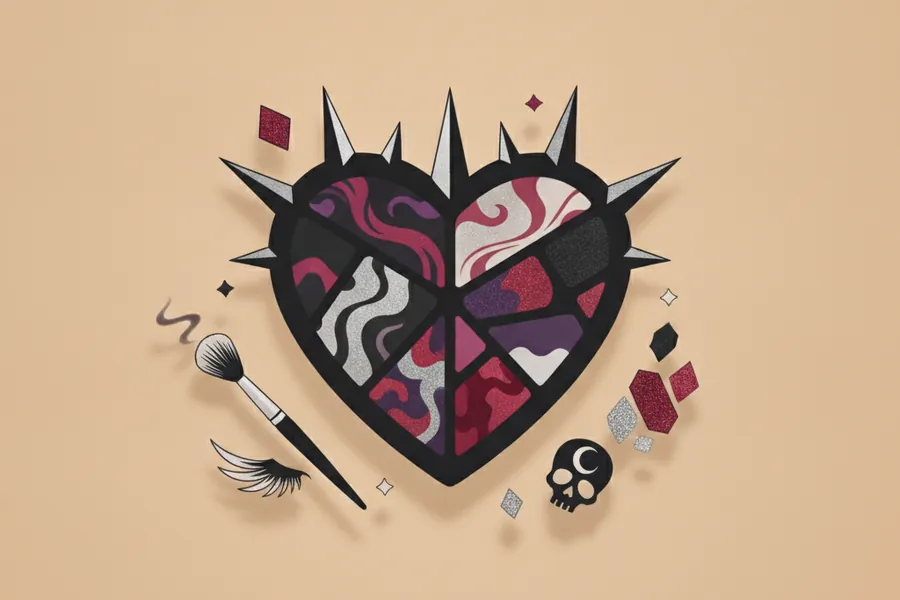 Illustration for Goth Makeup Ideas With Jeffree Star Cosmetics Products