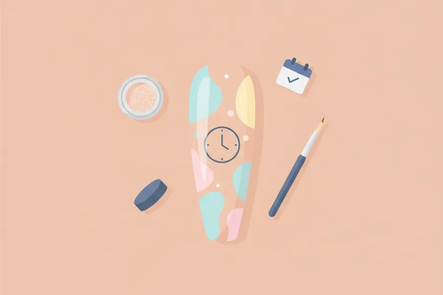 Illustration for How Long Do Acrylic Nails Last When Planning to Do Nail Art?