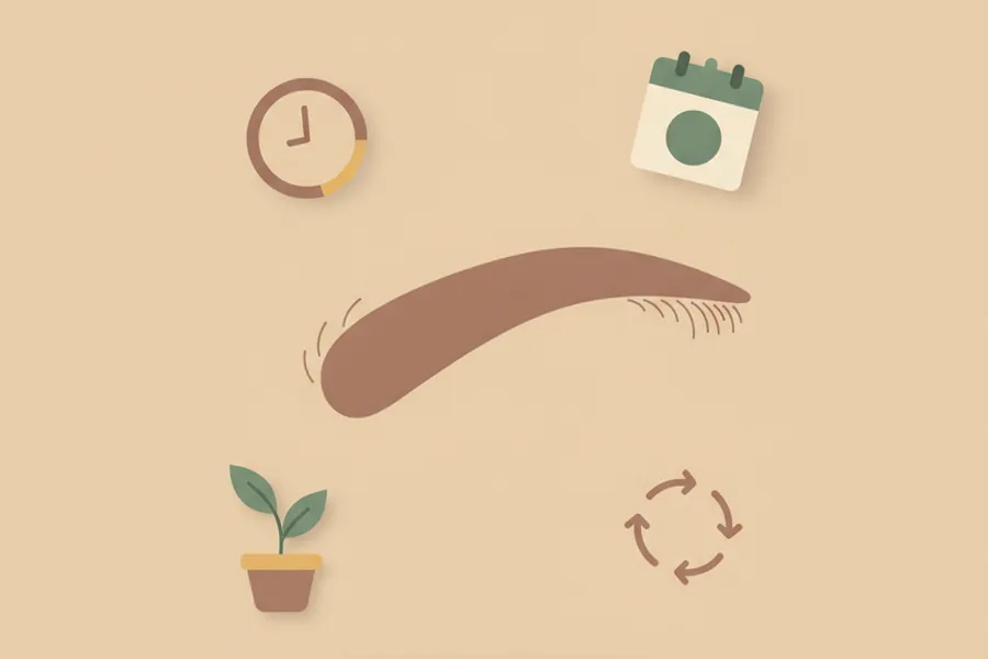 Illustration for How Long Does It Take for Eyebrows to Grow Back?