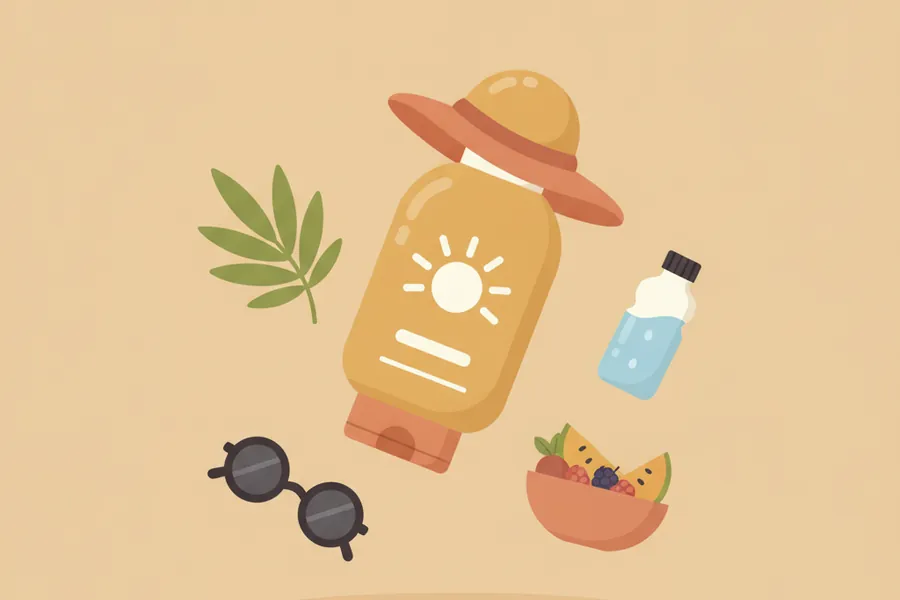 Illustration for How to Keep Your Body Beautiful in Summer Day?