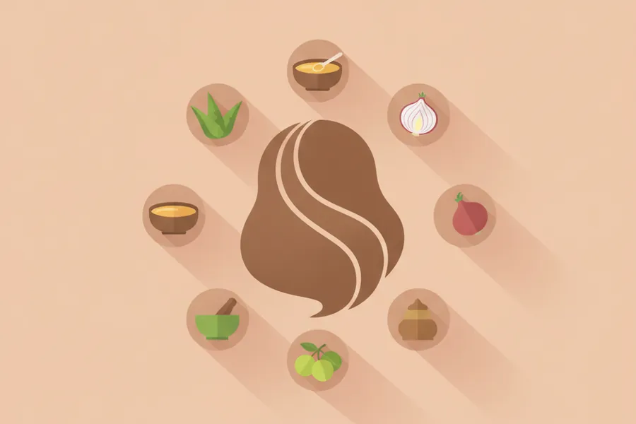 Illustration for How to Prevent Hair Fall by Applying Home Remedies