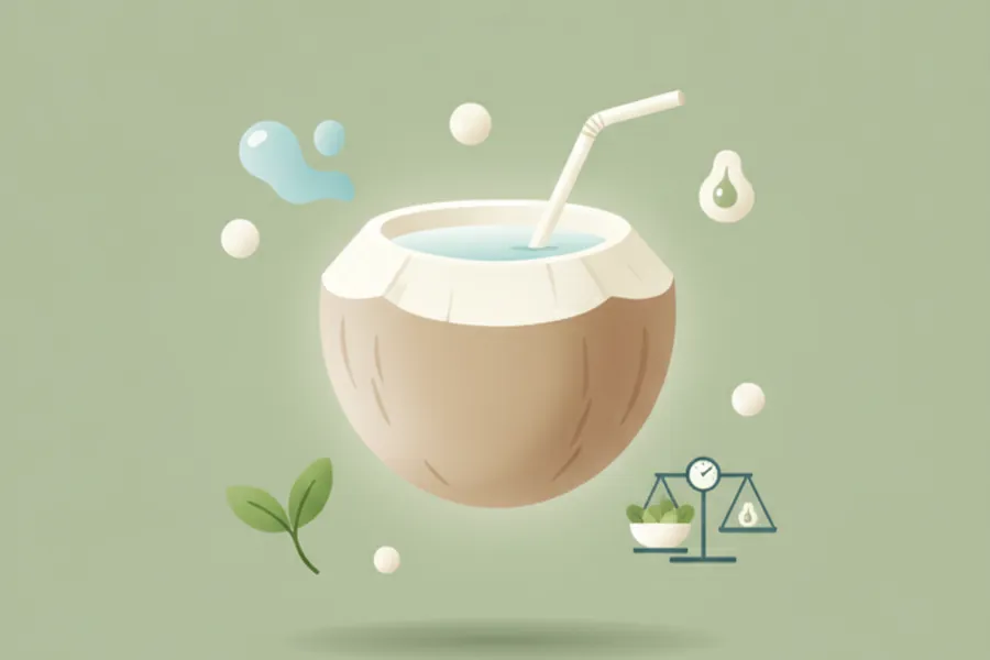 Illustration for Is Coconut Water Good for Weight Loss? How Much Should You Drink?