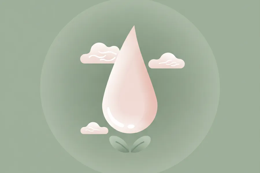 Illustration for My Period Blood Is Light Pink and Watery