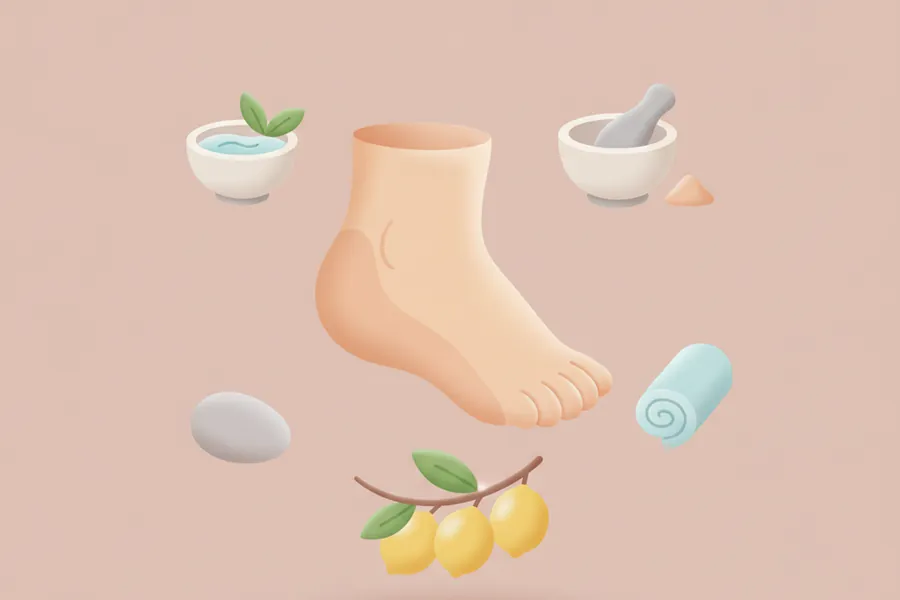 Illustration for Natural Remedies For Foot care at home – Simple Tips For foot care