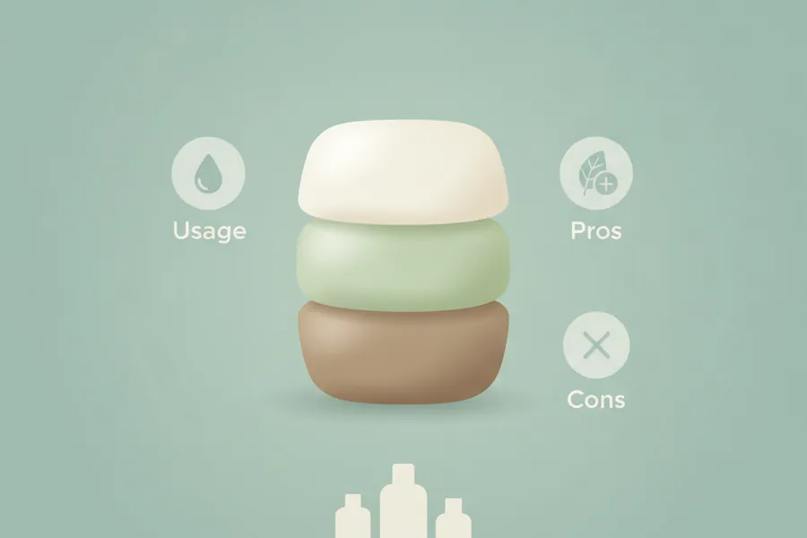 Illustration for Top 3 Rice Bar Shampoo Brands, Usage, and Pros and Cons