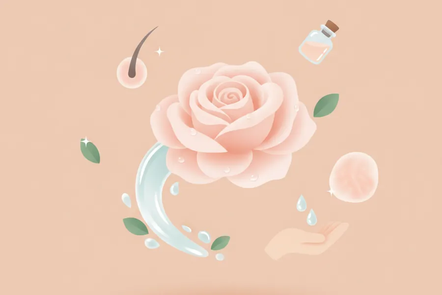 Illustration for Rose Water Benefits for Skin and Hair and How to Use It