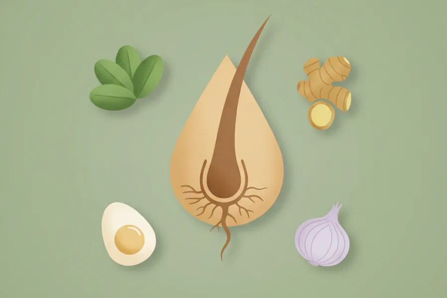 Illustration for Simple Home Remedies to Control Hair Fall Effectively: