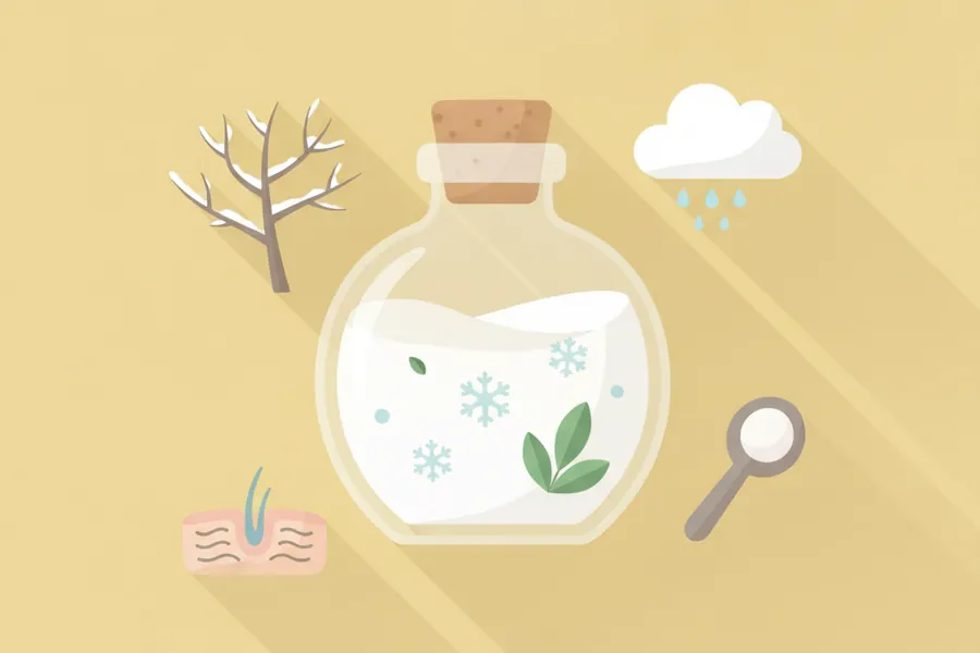 Illustration for The most effective method to shield hair from dandruff in winter.