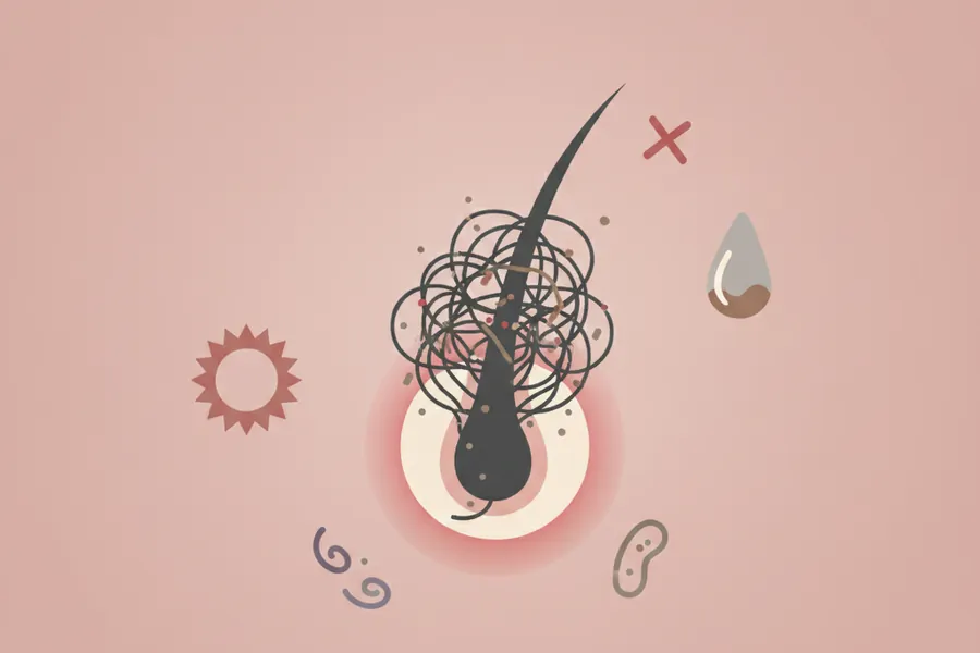 Illustration for Why Does My Scalp Hurt When My Hair Is Dirty